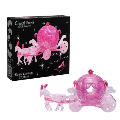 3D головоломка Карета розовая Crystal Puzzle 911133D 2 3D головоломка Карета розовая Crystal Puzzle 911133D 2